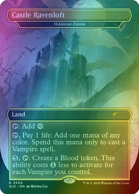 Castle Ravenloft - Voldaren Estate [2504] [Borderless] [D&D: Strahd's Descent] [Secret Lair Drop] [Foil]