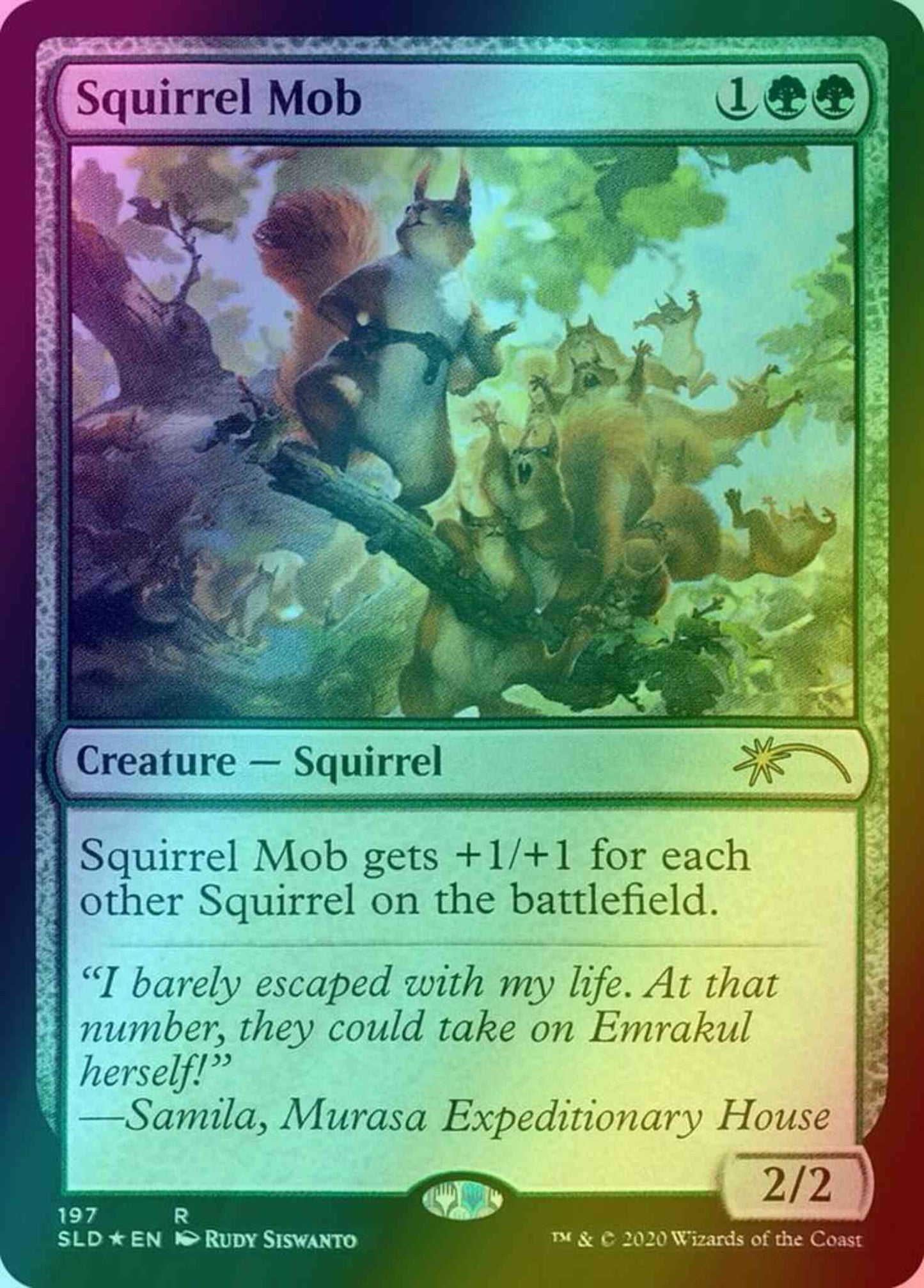 Squirrel Mob [0197] [Hope You Like Squirrels] [Secret Lair Drop] [Foil]