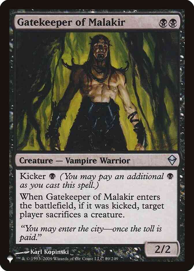 Gatekeeper of Malakir [ZEN-89] [The List] [Non-Foil]