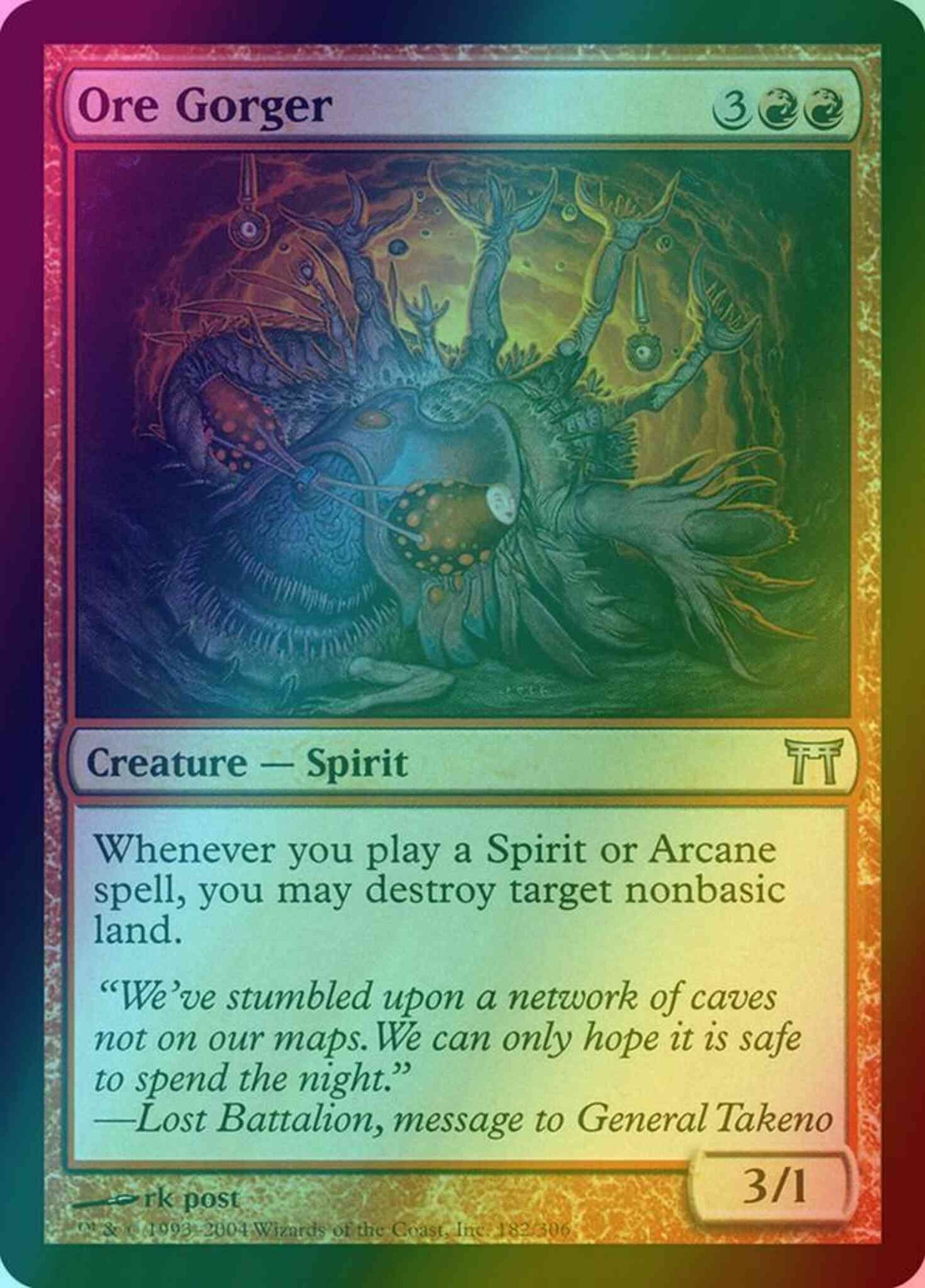 Ore Gorger [182] [Champions of Kamigawa] [Foil]