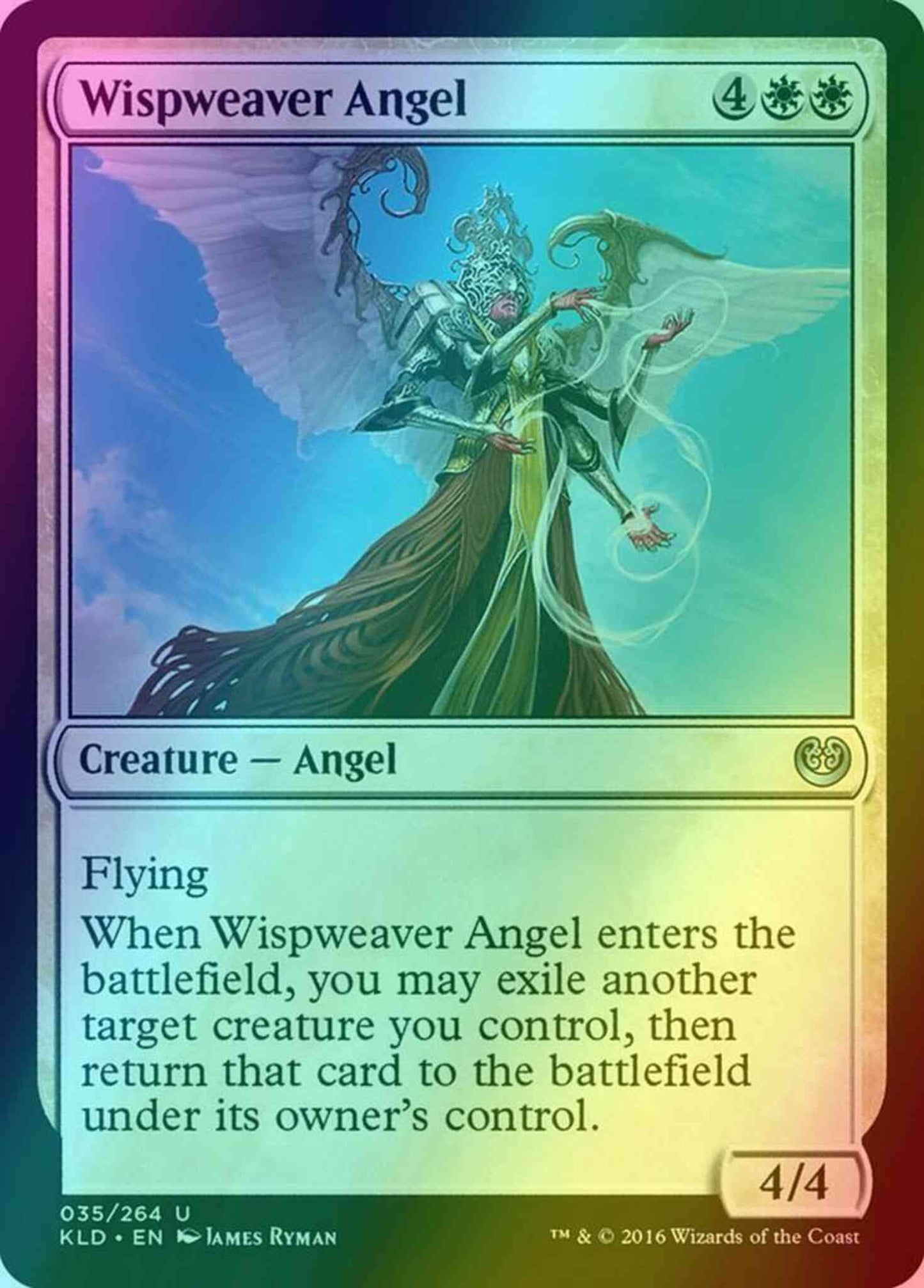 Wispweaver Angel [35] [Kaladesh] [Foil]