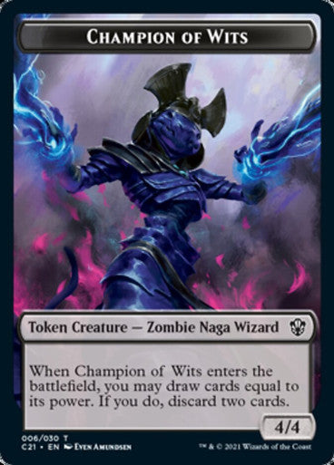 Champion of Wits Token (06) // Eldrazi Token (01) [Commander 2021 Tokens] [Non-Foil]
