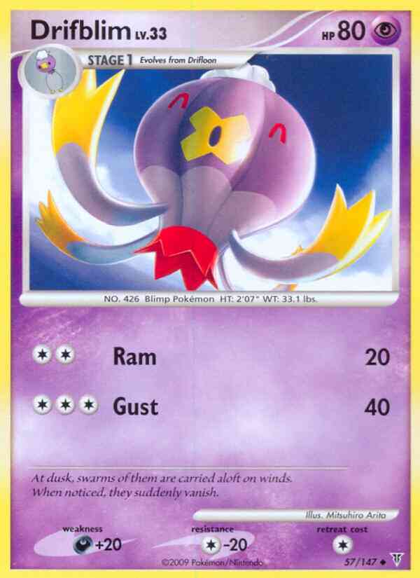 Drifblim - 57/147 - Uncommon [pl3-57] [Reverse Holo]
