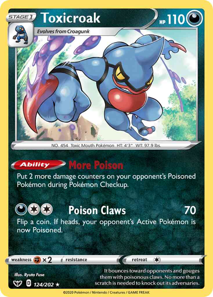 Toxicroak - 124/202 - Rare Holo [swsh1-124] [Holo]