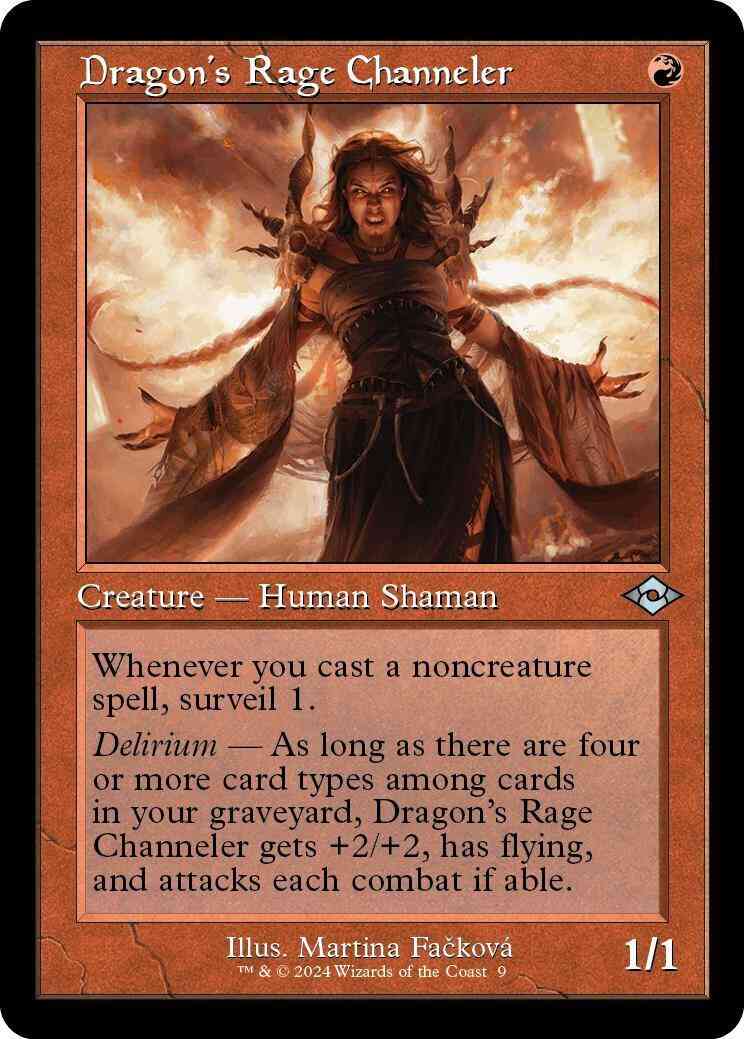 Dragon's Rage Channeler [9] [Retro Frame] [Modern Horizons Retro Reprints] [Foil]