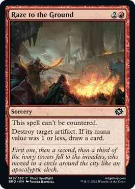 Raze to the Ground [149] [The Brothers' War] [Non-Foil]