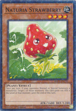Naturia Strawberry - HAC1-EN110 - Duel Terminal Normal Parallel Rare - 1st Edition