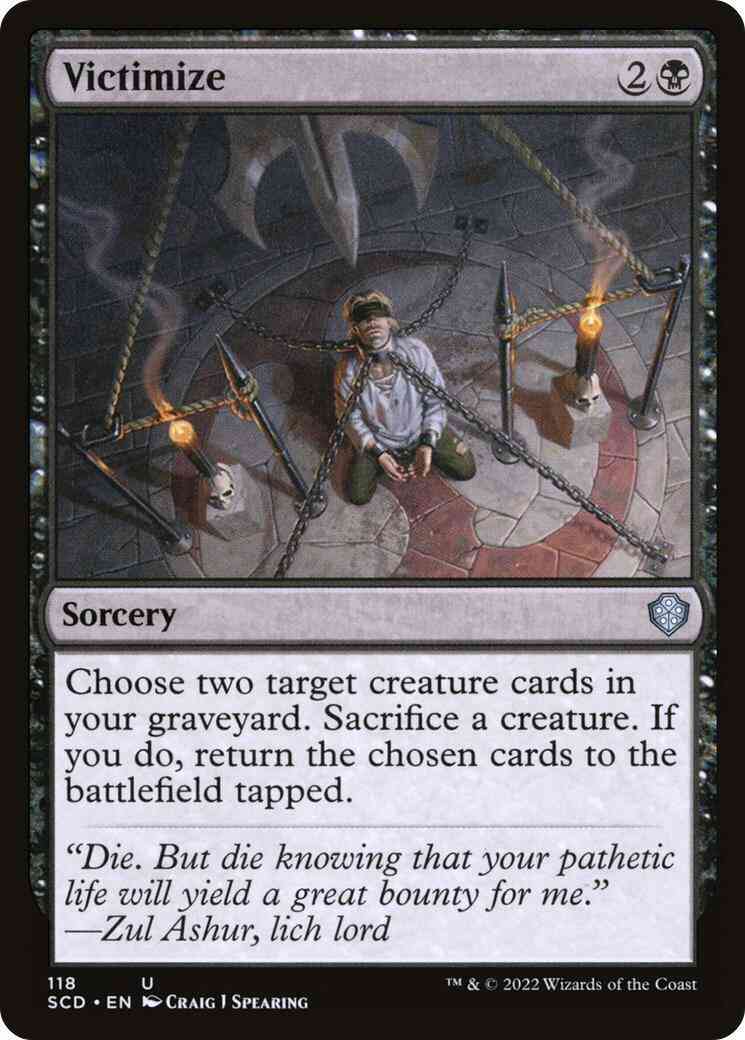 Victimize [118] [Starter Commander Decks] [Non-Foil]