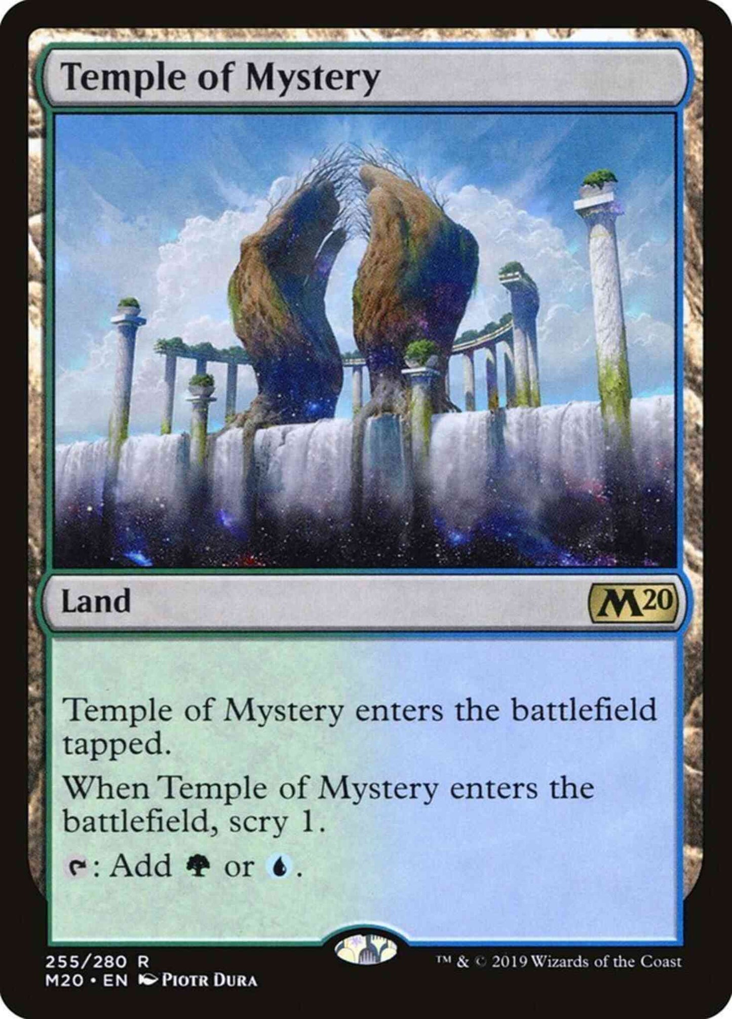 Temple of Mystery [255] [Core Set 2020] [Non-Foil]