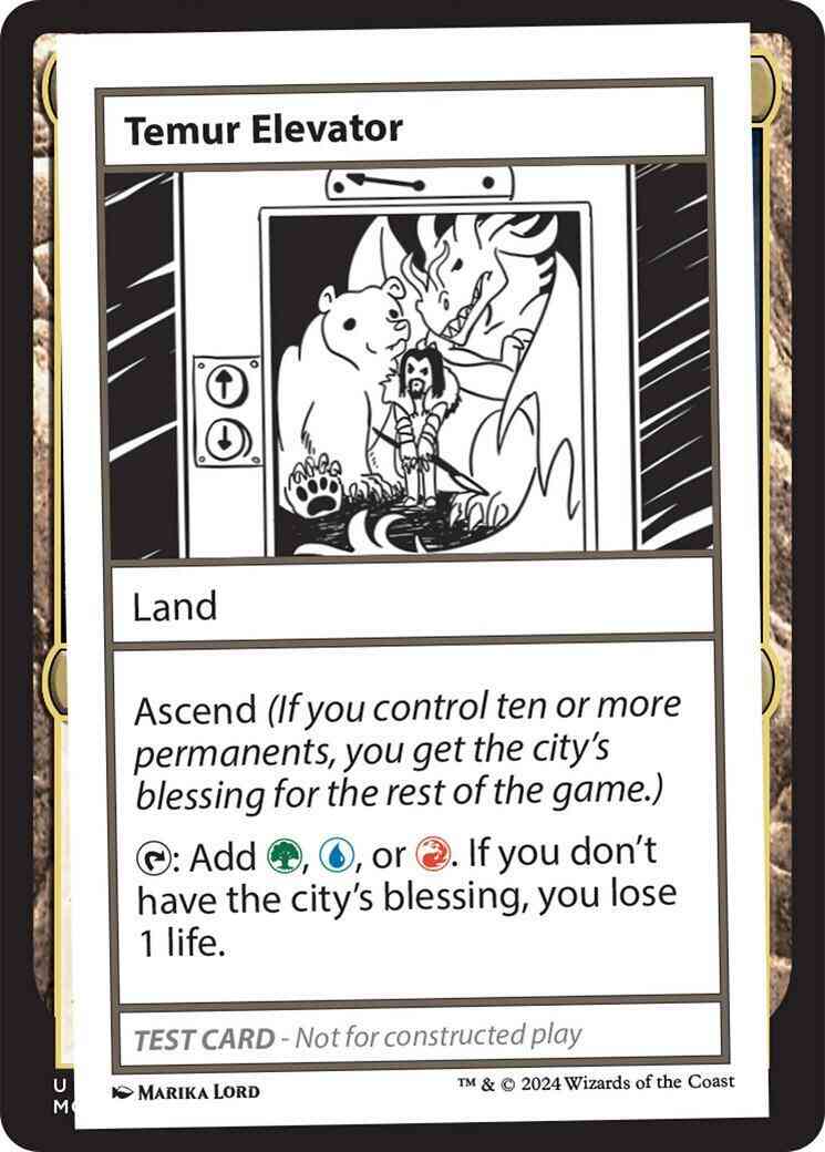 Temur Elevator [382] [Playtest Card] [Mystery Booster 2] [Non-Foil]