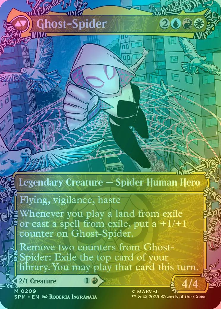 Gwen Stacy // Ghost-Spider [209] [Borderless] [Web-Slinger] [Marvel's Spider-Man] [Foil]