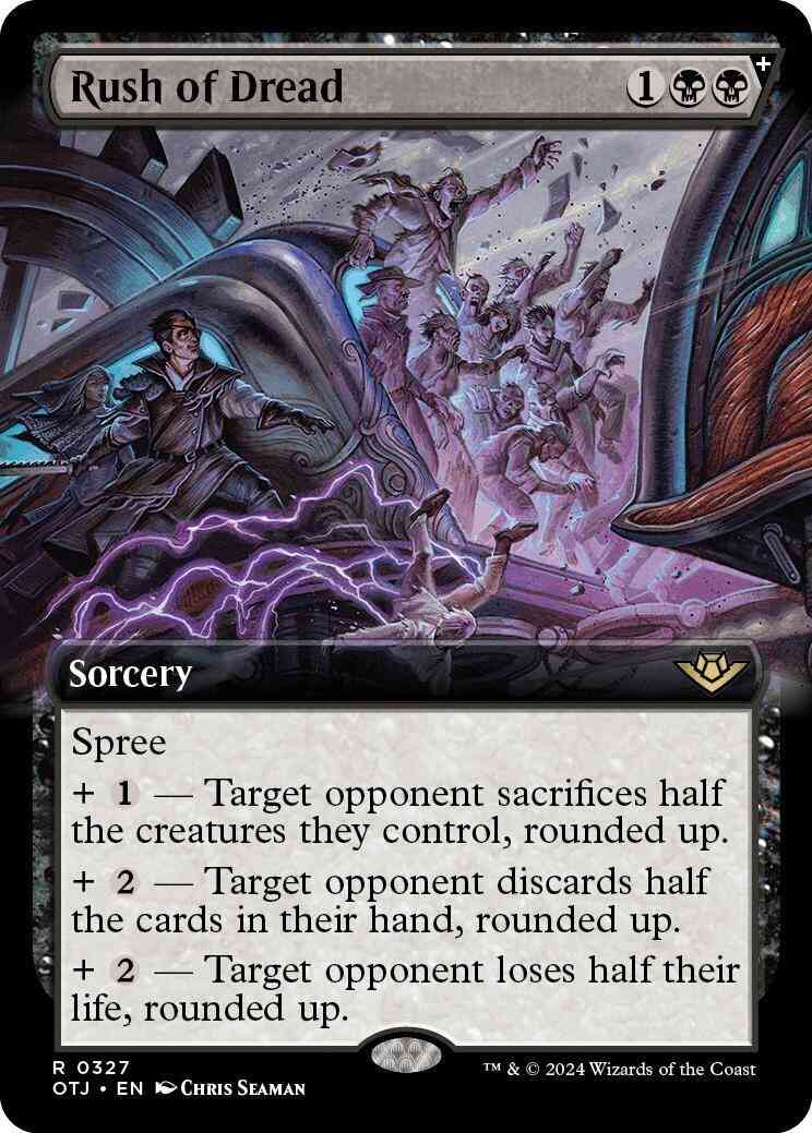 Rush of Dread [327] [Extended Art] [Outlaws of Thunder Junction] [Non-Foil]