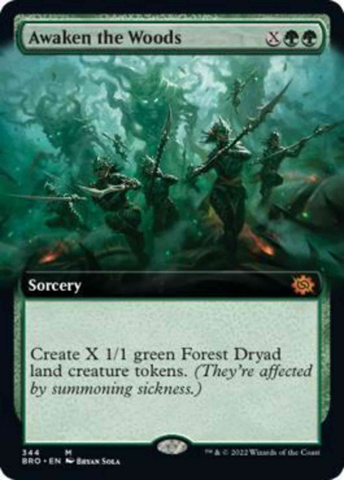 Awaken the Woods [344] [Extended Art] [The Brothers' War] [Non-Foil]