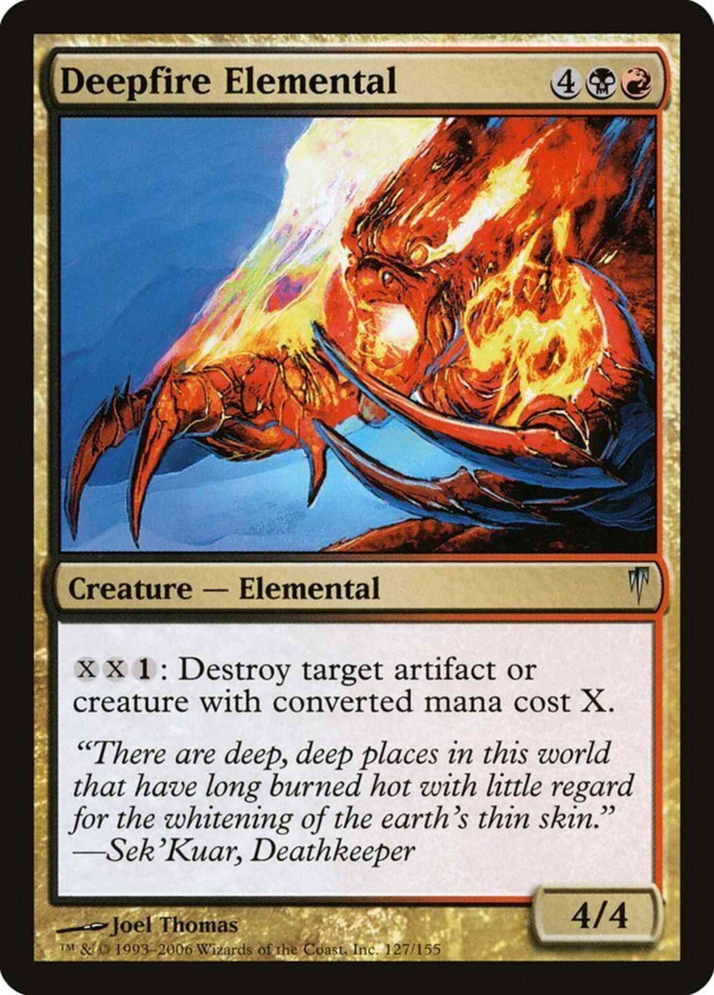 Deepfire Elemental [127] [Coldsnap] [Non-Foil]