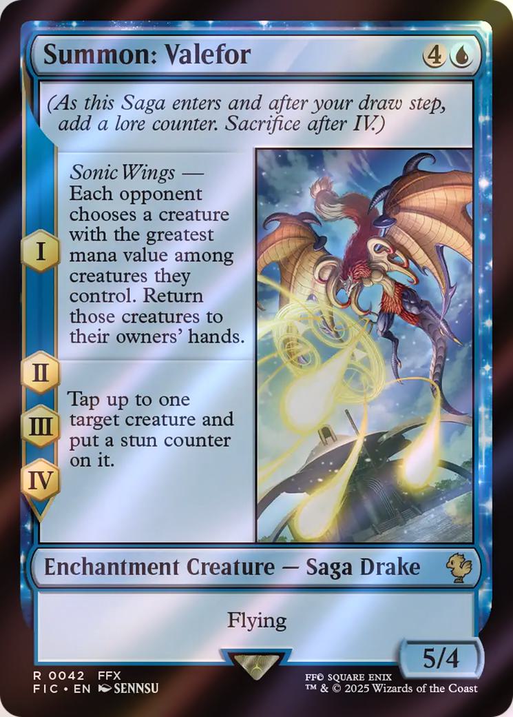 Summon: Valefor [42] [FINAL FANTASY: Commander] [Surge Foil]