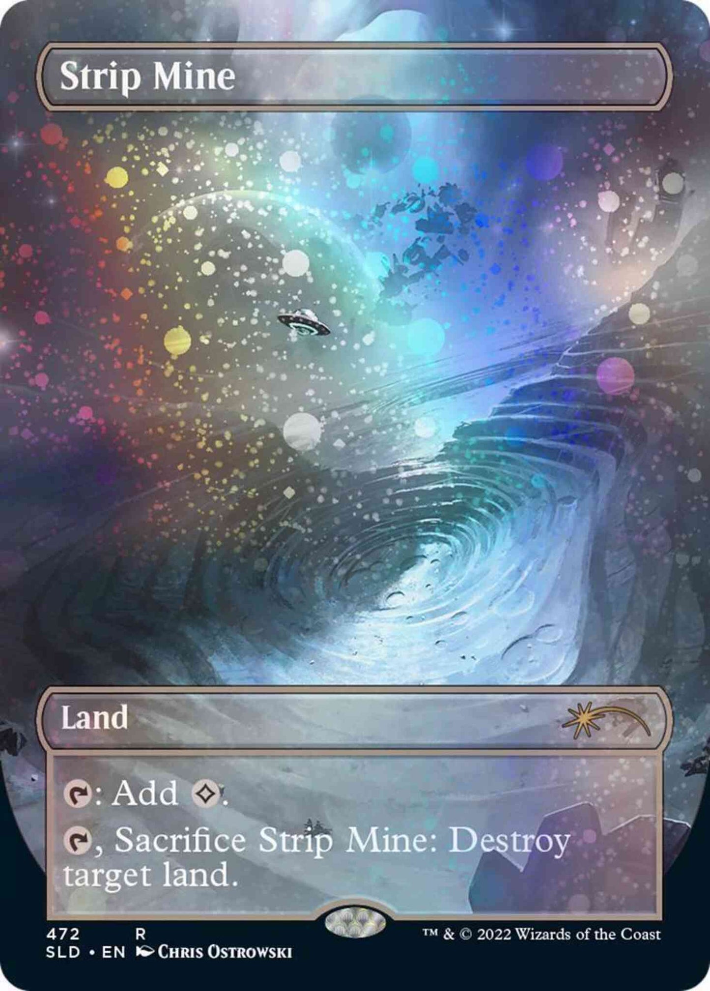 Strip Mine [0472] [Borderless] [Totally Spaced Out] [Secret Lair Drop] [Galaxy Foil]