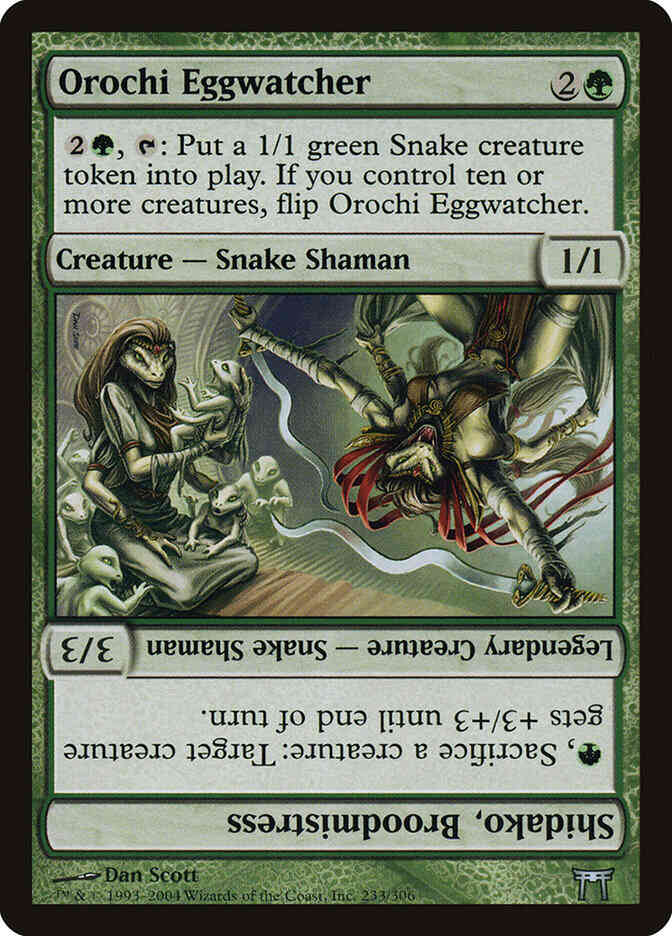Orochi Eggwatcher // Shidako, Broodmistress [233] [Champions of Kamigawa] [Non-Foil]