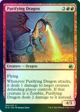 Purifying Dragon [155] [Innistrad: Midnight Hunt] [Foil]