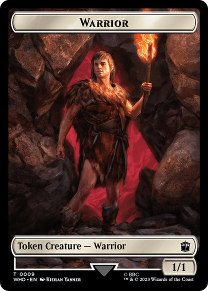 Food Token (25) // Warrior Token (09) [Universes Beyond: Doctor Who: Tokens] [Non-Foil]