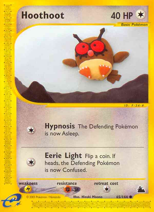 Hoothoot - 65/144 - Common [ecard3-65] [Reverse Holo]