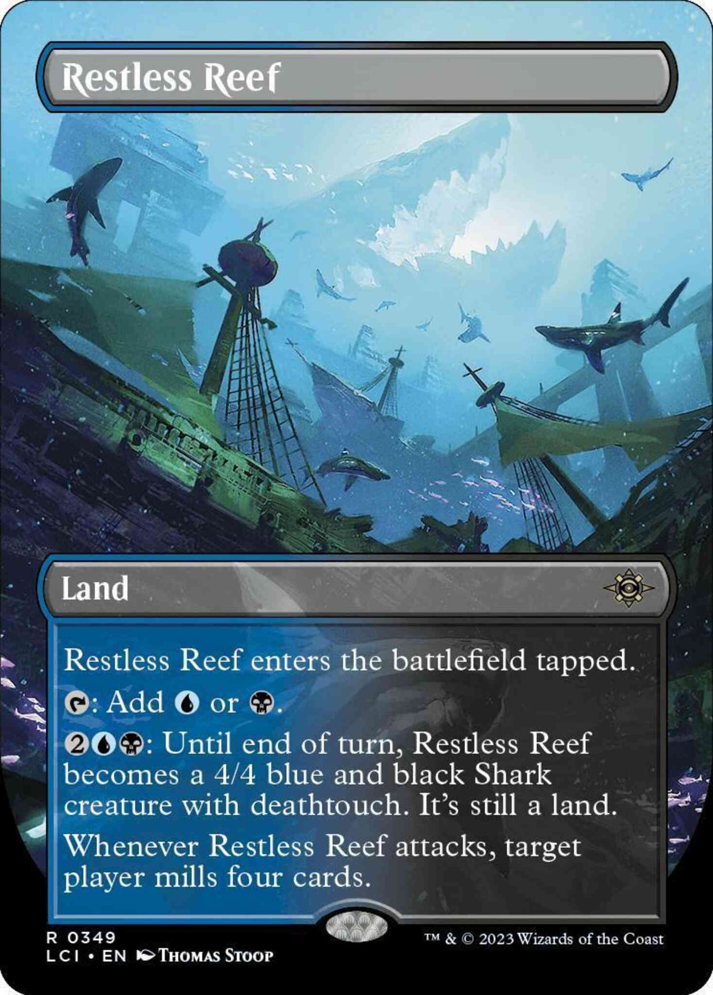 Restless Reef [349] [Borderless] [The Lost Caverns of Ixalan] [Non-Foil]