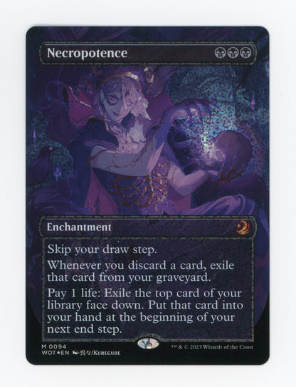 Necropotence — Borderless|Anime|Confetti Foil — ID 18156