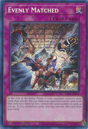 Evenly Matched - RA01-EN074 - Secret Rare - 1st Edition