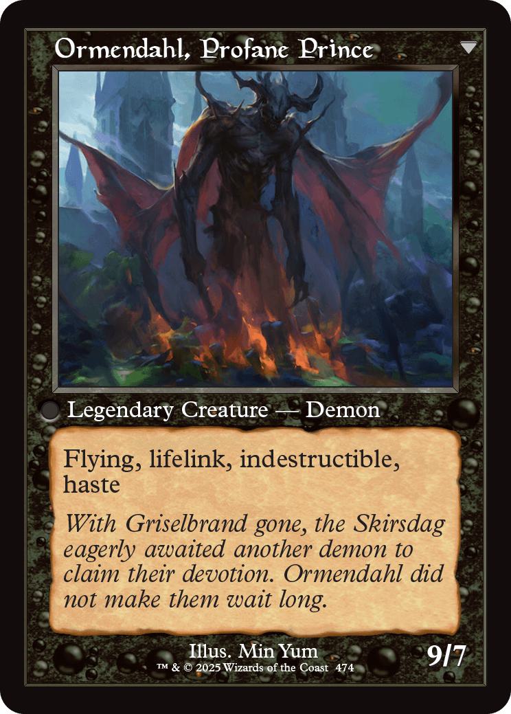 Westvale Abbey // Ormendahl, Profane Prince [474] [Retro Frame] [Innistrad Remastered] [Non-Foil]