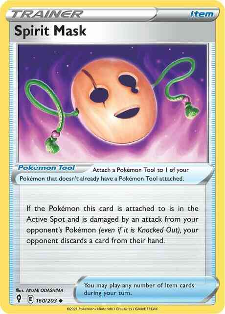 Spirit Mask - 160/203 - Uncommon [swsh7-160] [Reverse Holo]
