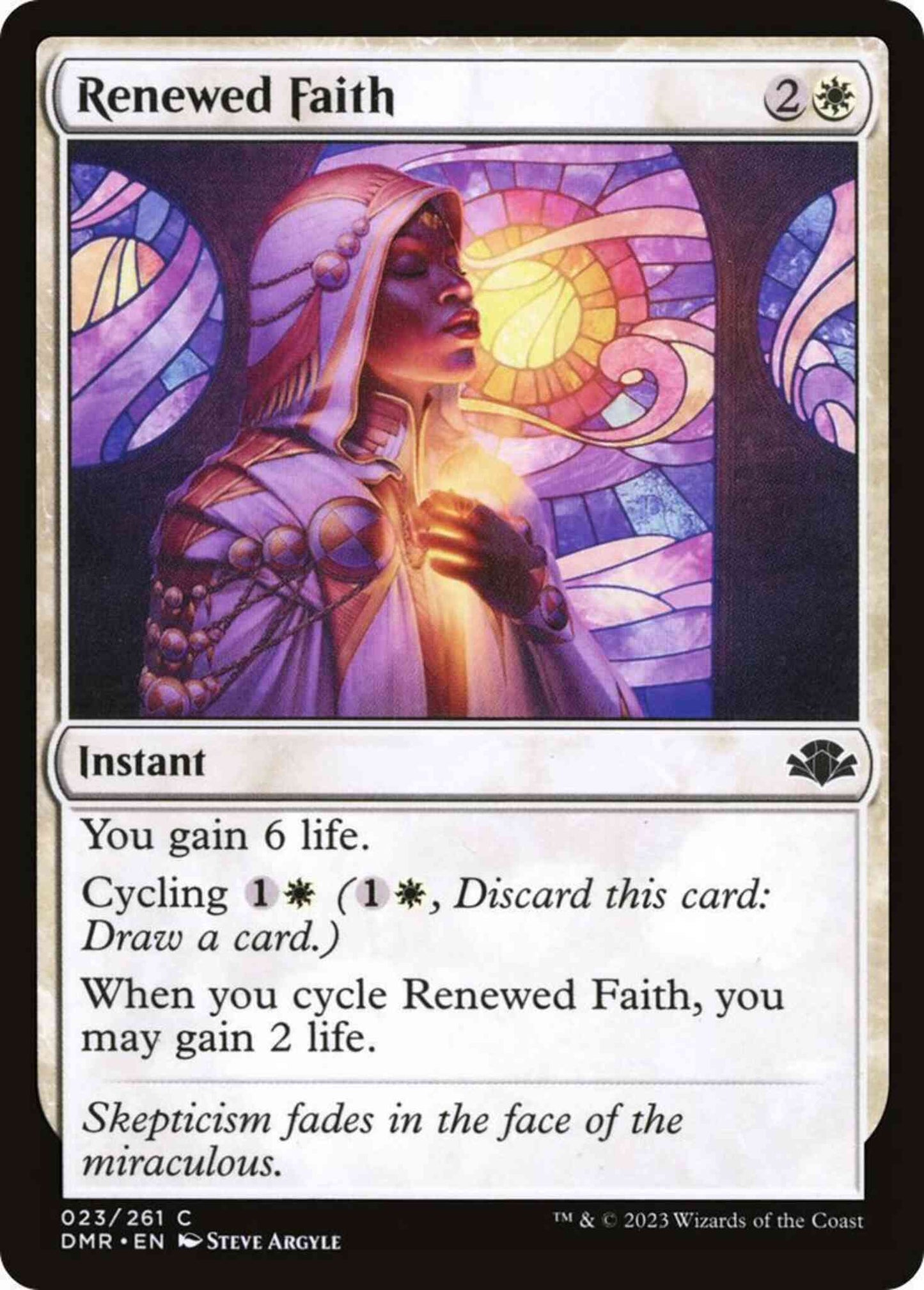 Renewed Faith [23] [Dominaria Remastered] [Non-Foil]