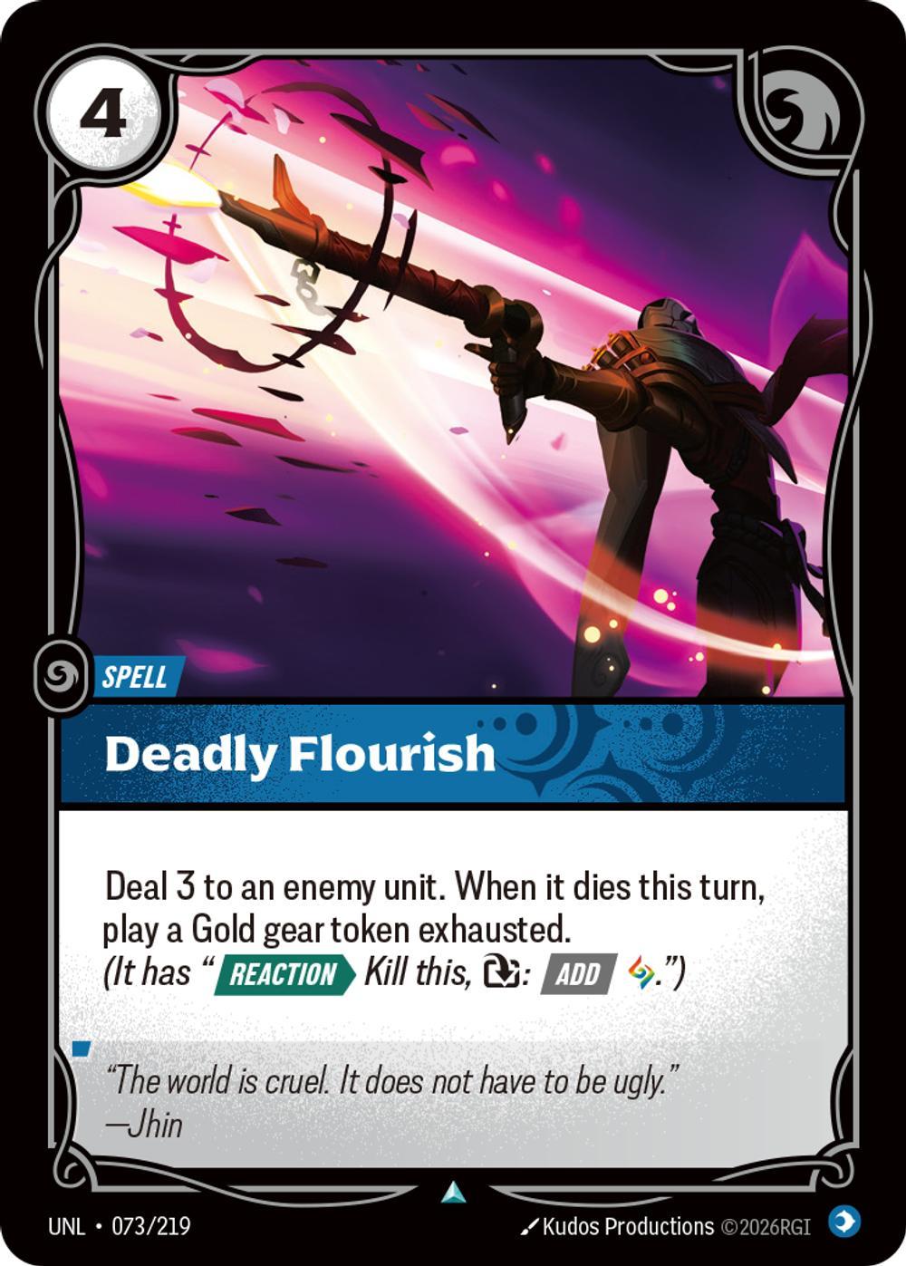 Deadly Flourish - 073/219 [Unleashed] [Non-Foil]