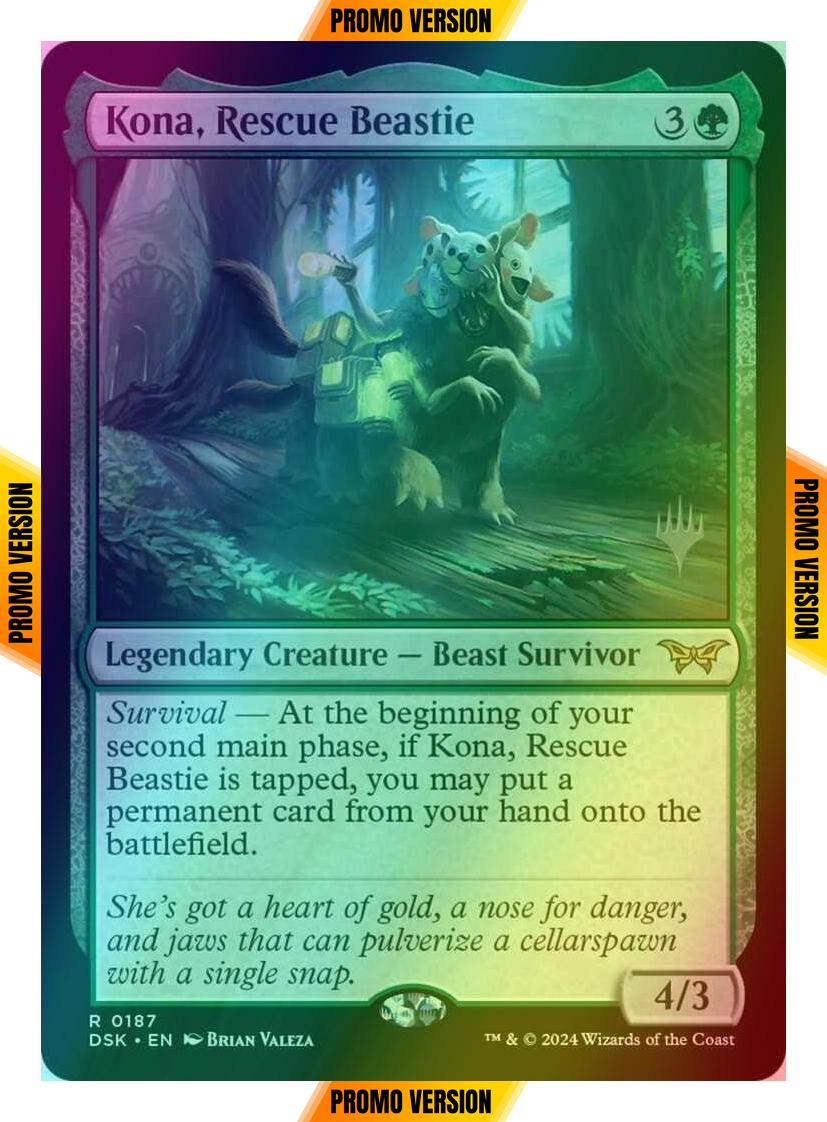 Kona, Rescue Beastie [187p] [Promo Pack] [Duskmourn: House of Horror: Promos] [Foil]