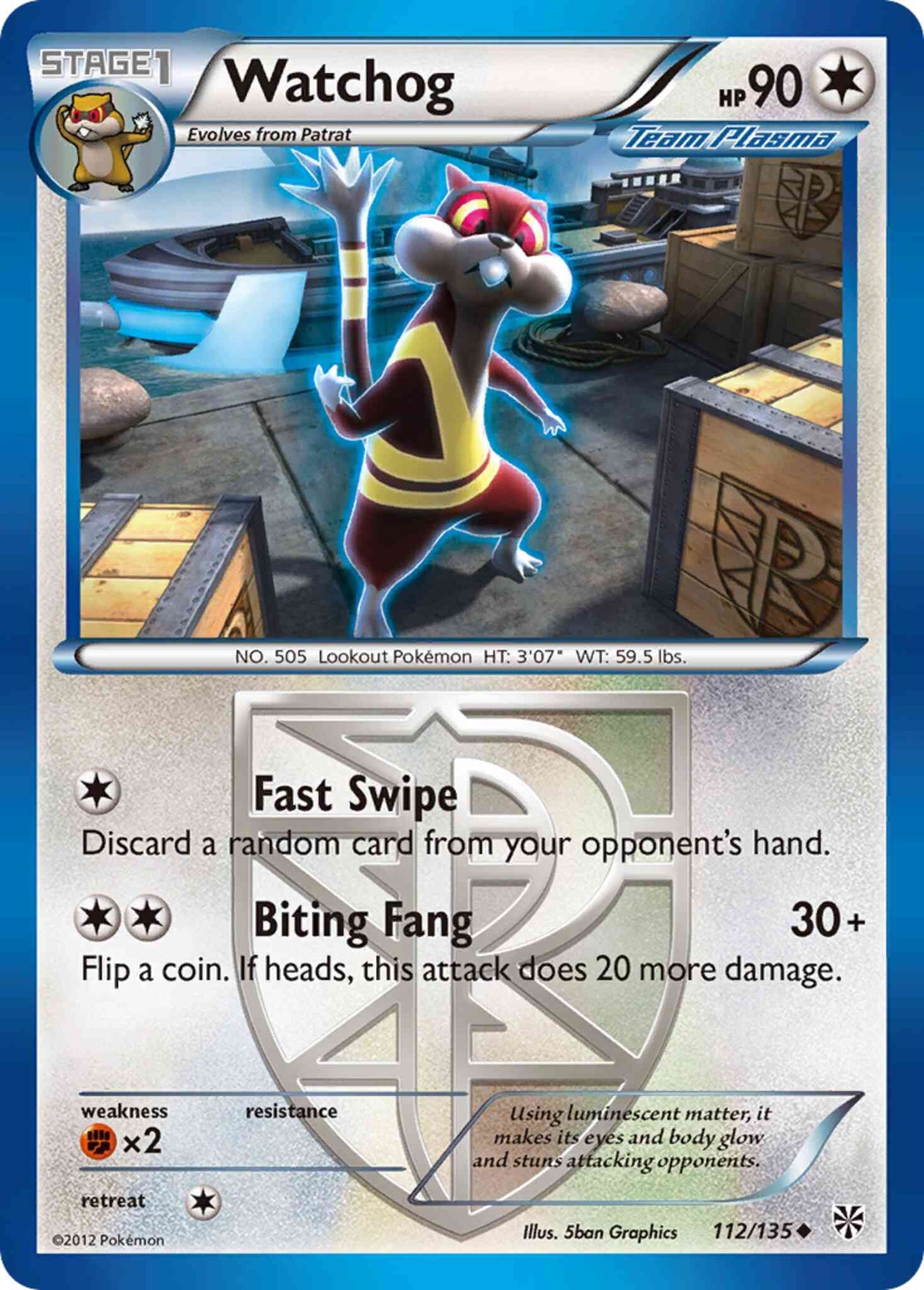 Watchog - 112/135 - Uncommon [bw8-112] [Non-Holo]