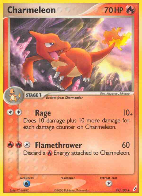 Charmeleon - 29/100 - Uncommon [ex14-29] [Non-Holo]