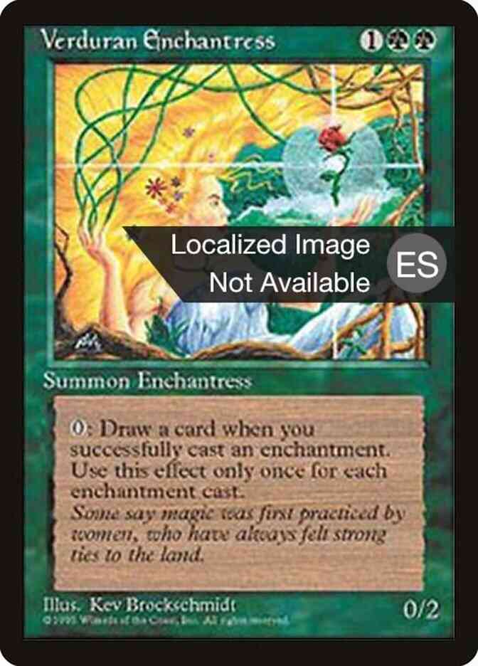Verduran Enchantress - Spanish [281] [Fourth Edition Black Border: Spanish] [Non-Foil]