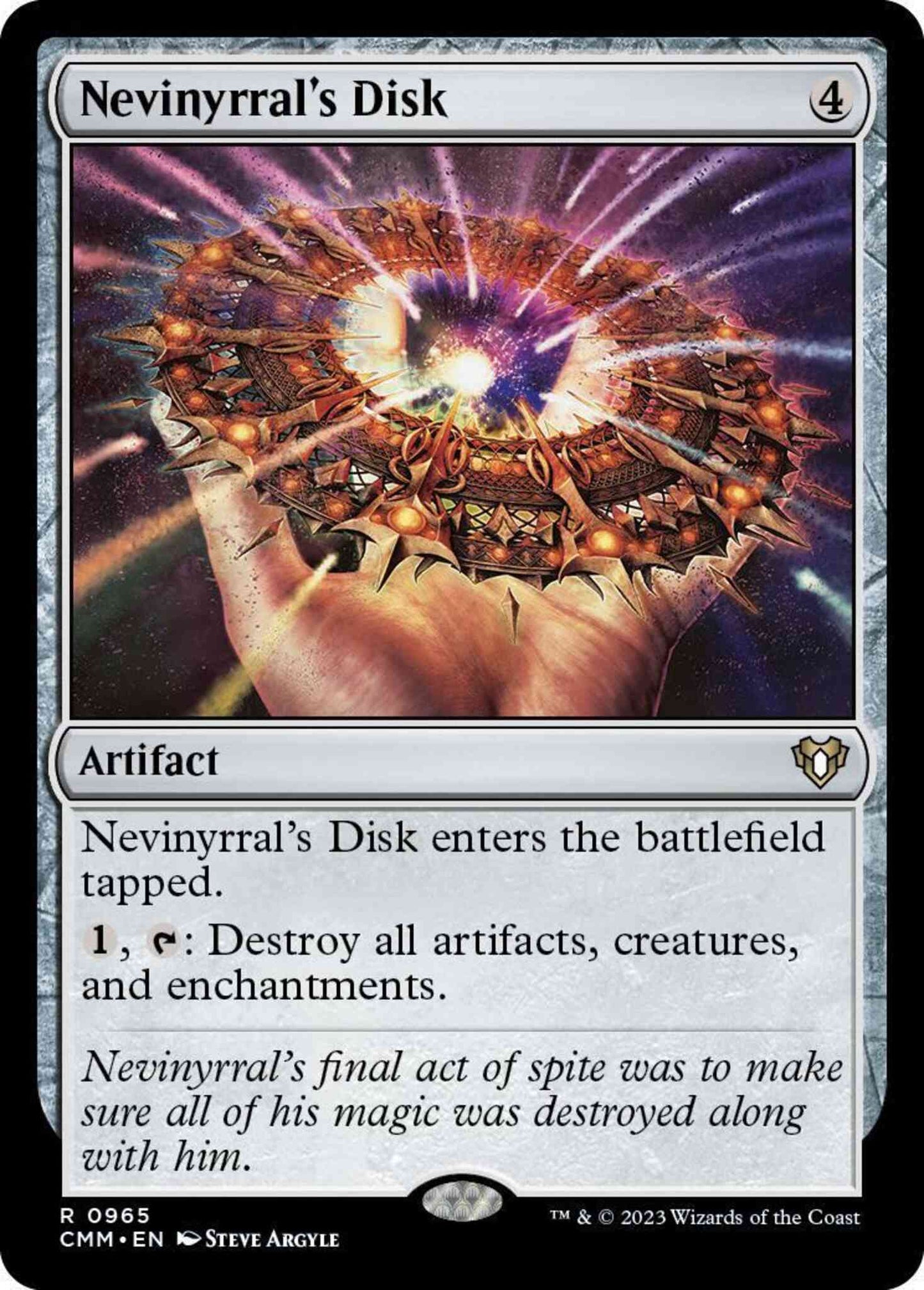 Nevinyrral's Disk [965] [Commander Masters] [Non-Foil]