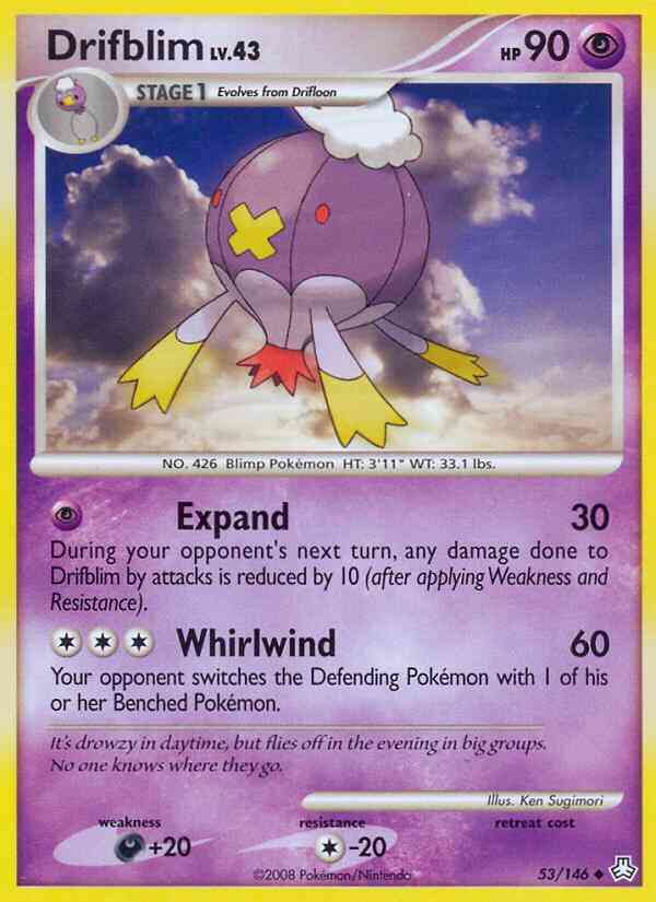 Drifblim - 53/146 - Uncommon [dp6-53] [Reverse Holo]