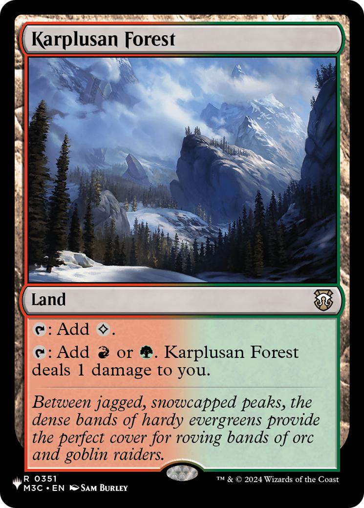 Karplusan Forest [M3C-351] [The List] [Non-Foil]