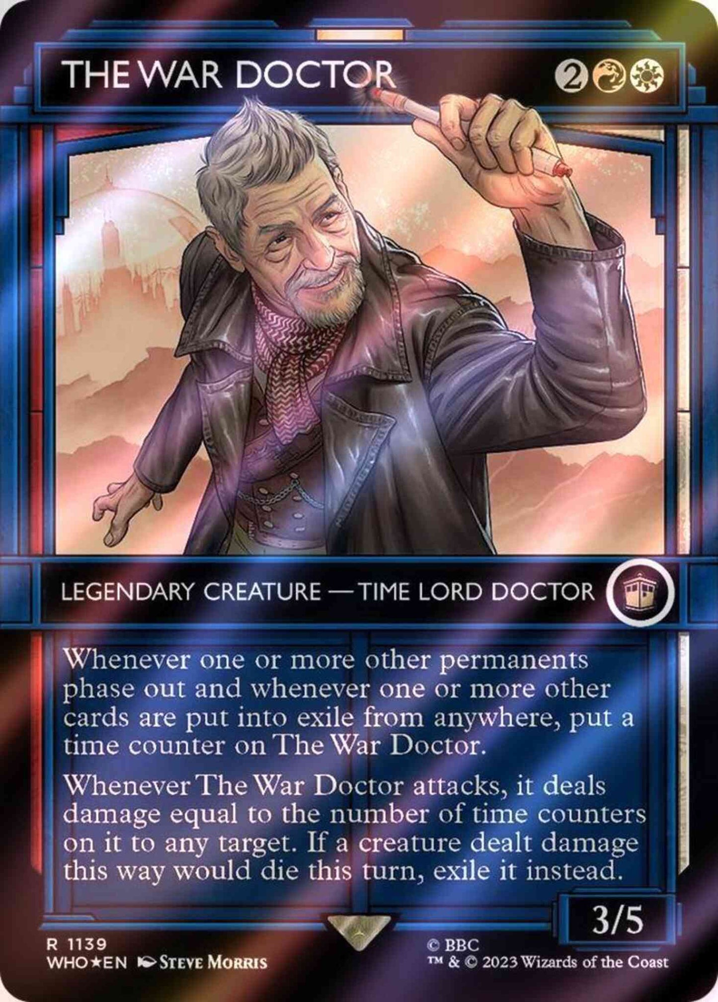The War Doctor [1139] [TARDIS Showcase] [Universes Beyond: Doctor Who] [Surge Foil]