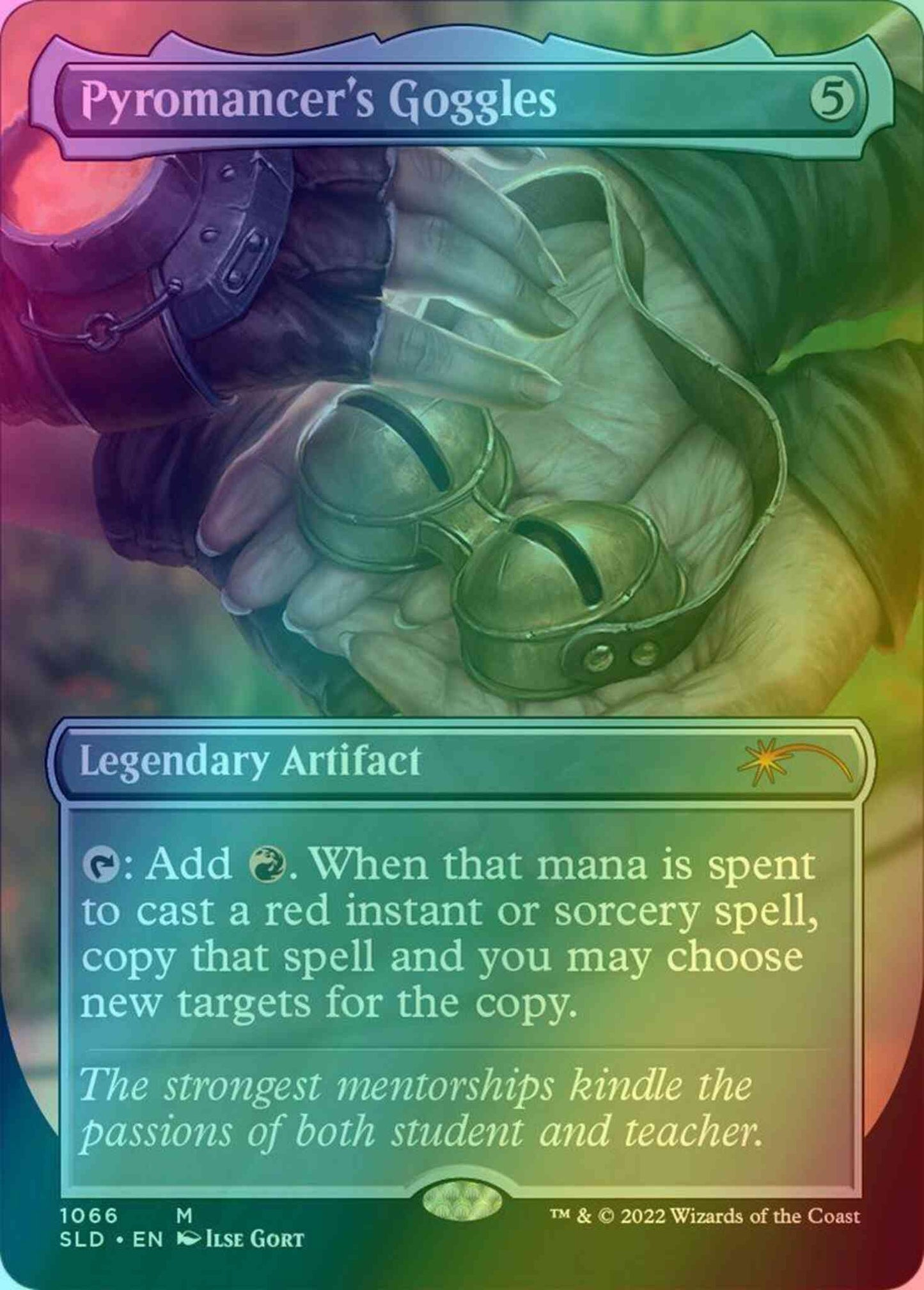 Pyromancer's Goggles [1066] [Borderless] [In Memoriam: Jaya Ballard] [Secret Lair Drop] [Foil]