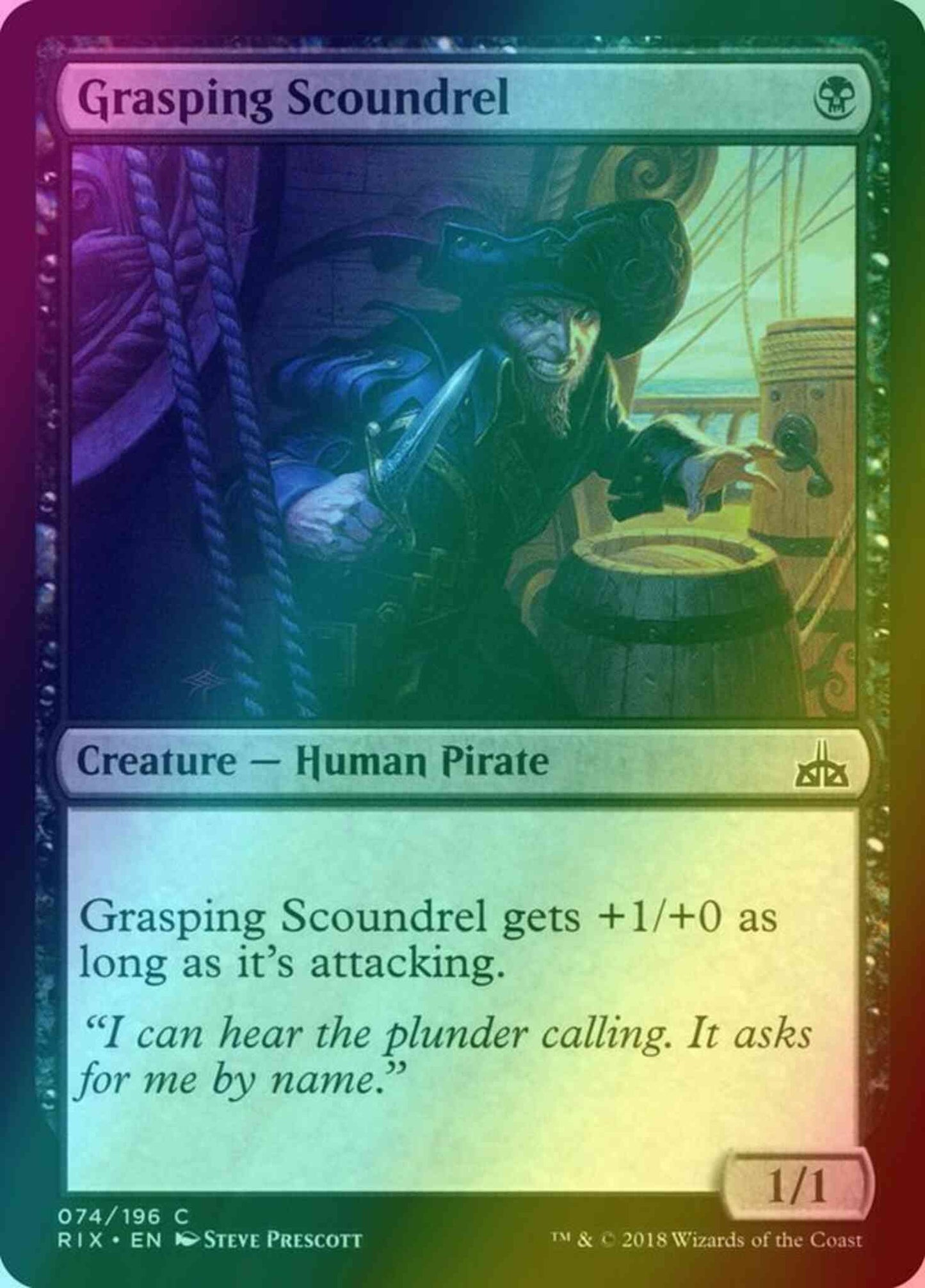 Grasping Scoundrel [74] [Rivals of Ixalan] [Foil]