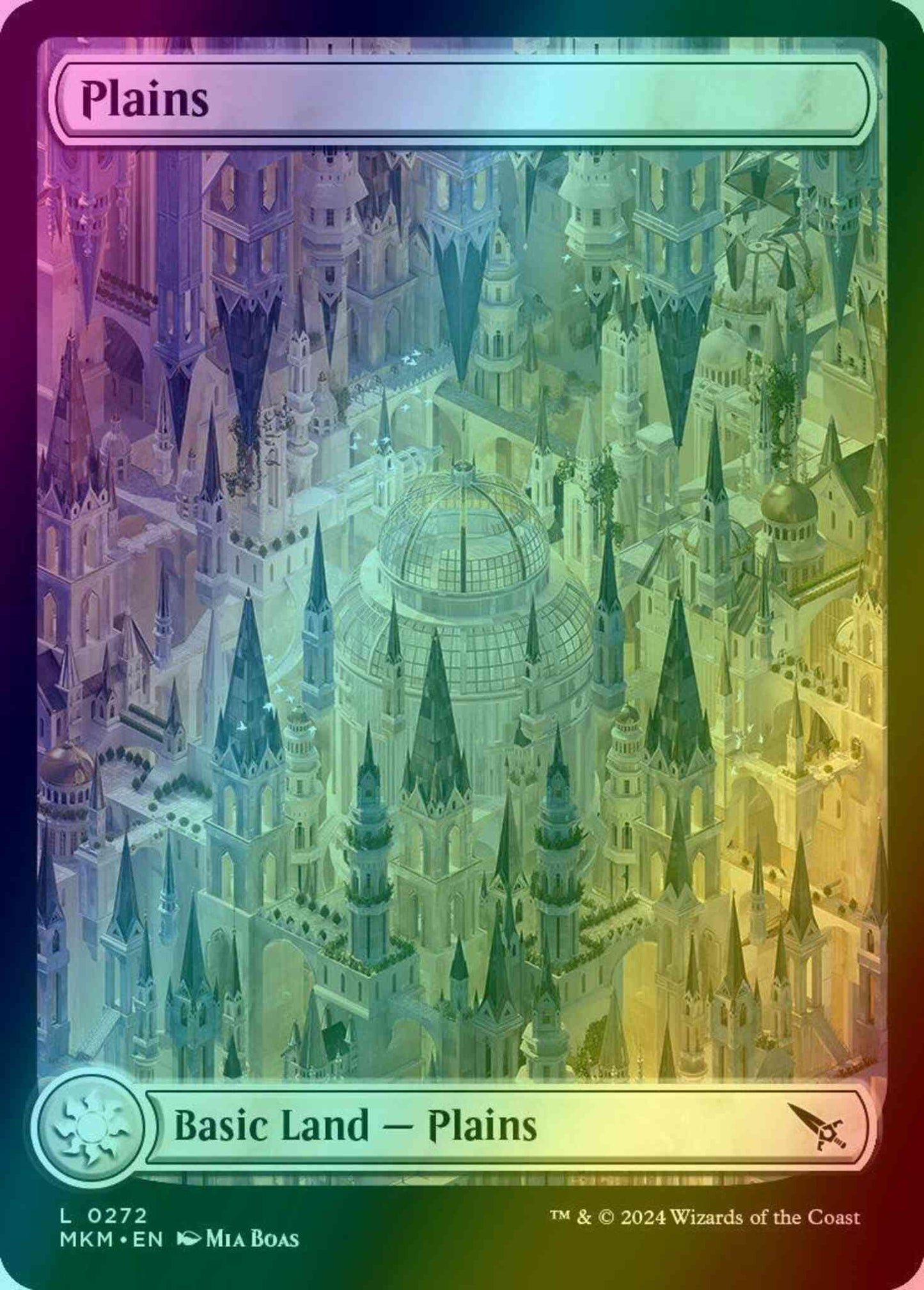 Plains [272] [Full Art] [Murders at Karlov Manor] [Foil]