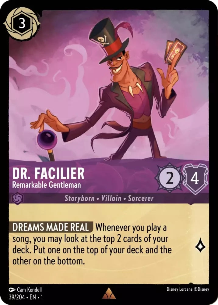 Dr. Facilier - Remarkable Gentleman - 39/204 [The First Chapter] [Cold Foil]