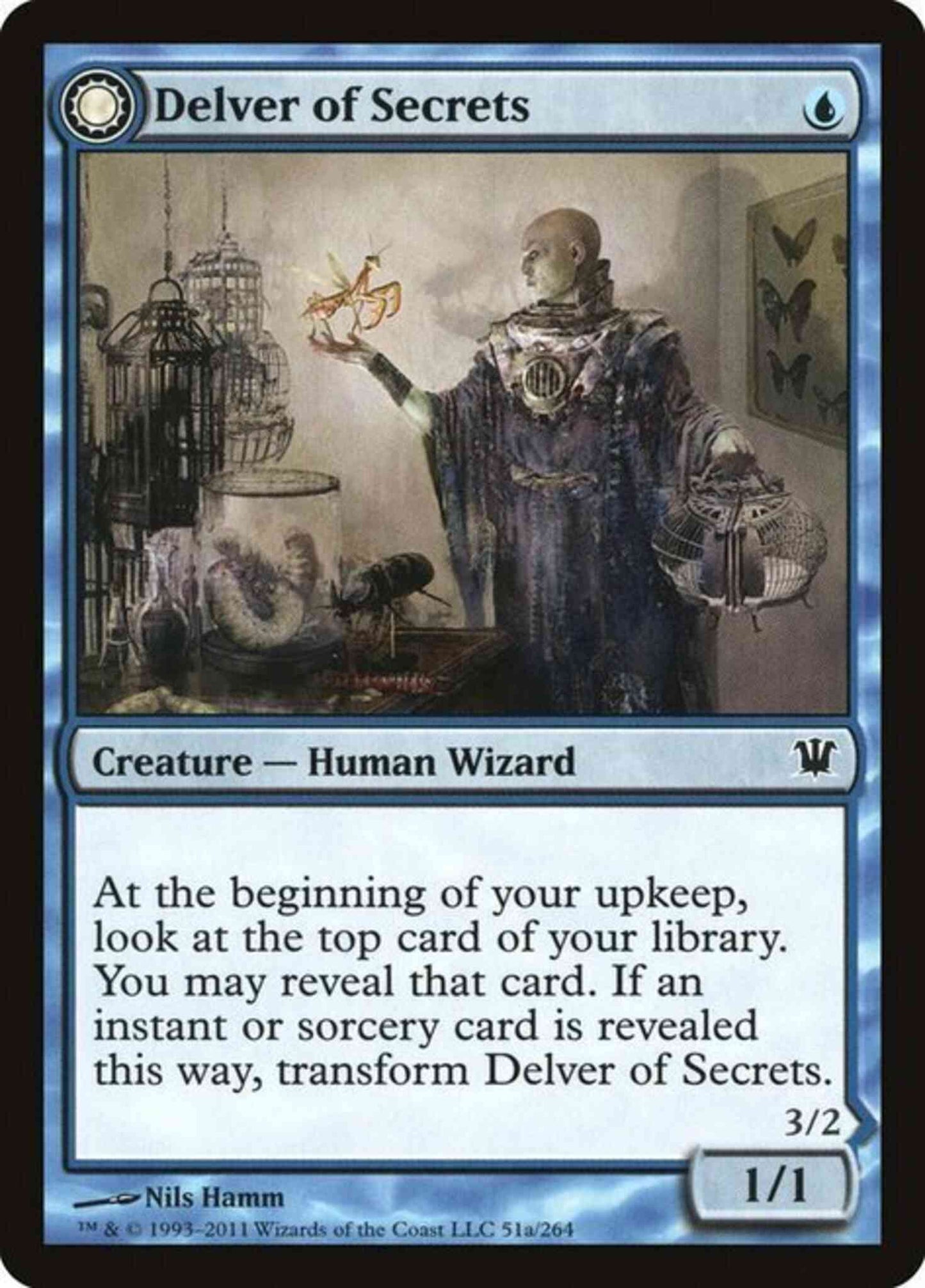 Delver of Secrets // Insectile Aberration [51] [Innistrad] [Non-Foil]