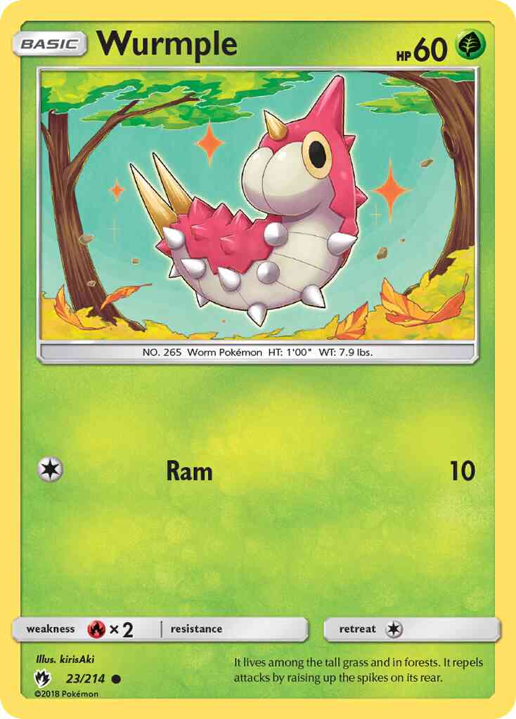 Wurmple - 23/214 - Common [sm8-23] [Reverse Holo]