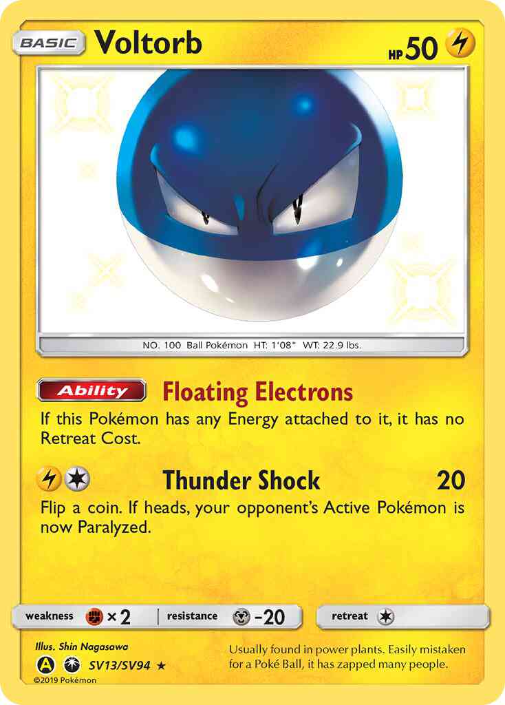 Voltorb - SV13/SV94 - Rare Holo [sma-SV13] [Holo]