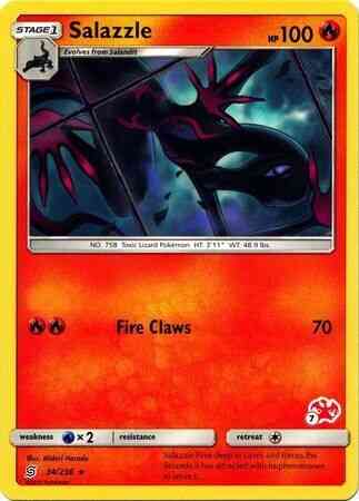 Salazzle - 34/236 - Rare - Charizard Stamp [BA01-7] [Non-Holo]