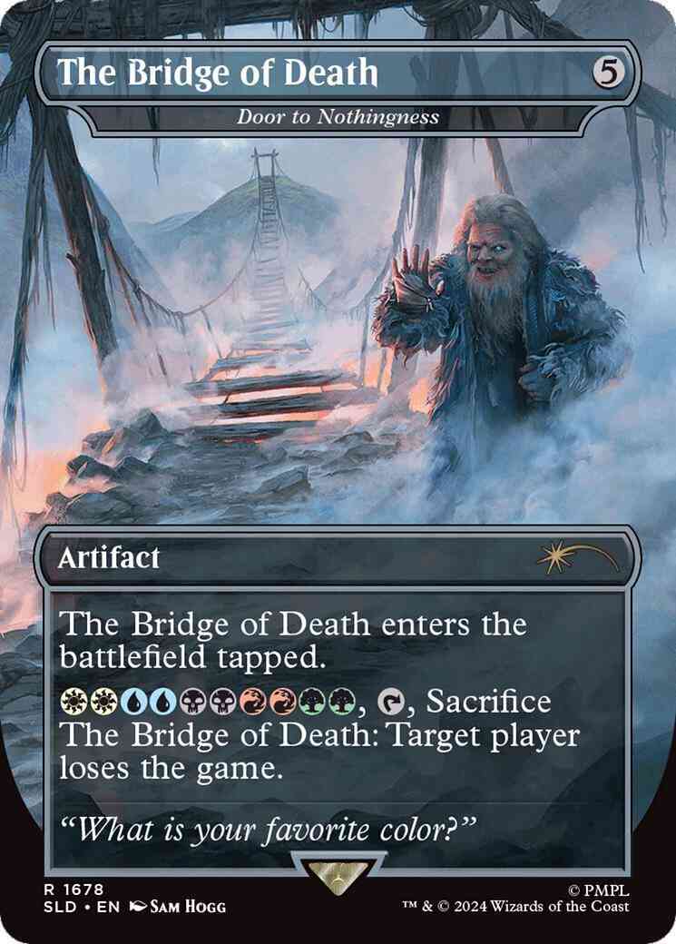 The Bridge of Death - Door to Nothingness [1678] [Borderless] [Monty Python: Vol. 2] [Secret Lair Drop] [Foil]