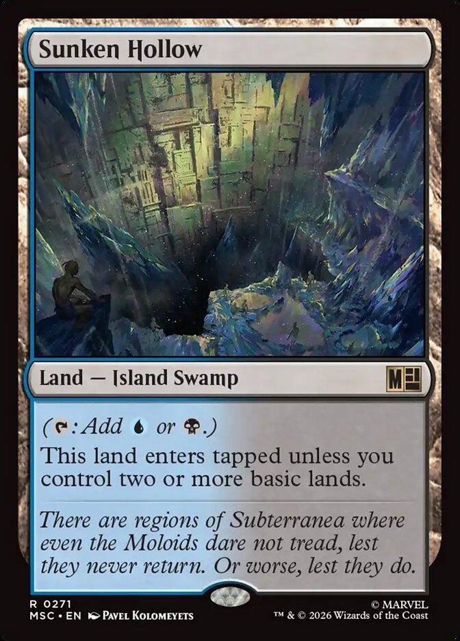 Sunken Hollow [271] [Marvel Super Heroes: Commander] [Non-Foil]