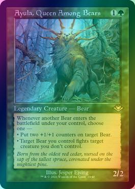 Ayula, Queen Among Bears [19] [Retro Frame] [Modern Horizons 1 Timeshifts] [Foil]